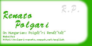 renato polgari business card